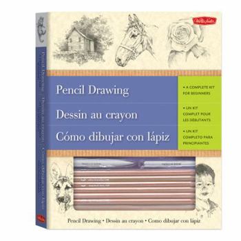 Paperback Pencil Drawing: A Complete Kit for Beginners [With Artist's Triangle, 2 Tortillons, Sandpaper Block and 6 Drawing Pencils, Flat Pencil, Charcoal Book