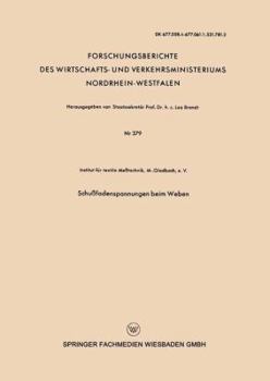 Paperback Schußfadenspannungen Beim Weben [German] Book