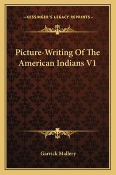 Paperback Picture-Writing Of The American Indians V1 Book