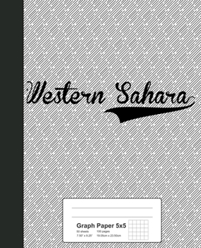 Paperback Graph Paper 5x5: WESTERN SAHARA Notebook Book