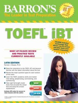 Paperback Barron's TOEFL IBT with Audio CDs [With CDROM] Book