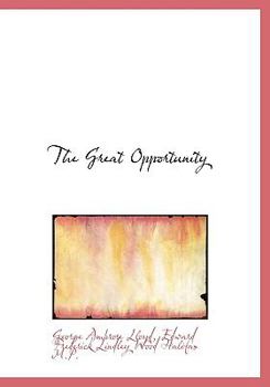 The Great Opportunity