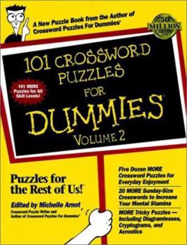 Paperback 101 Crossword Puzzles for Dummies Book