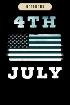 Notebook: America flag 4th july independence usa trump Notebook|6x9(100 pages)Blank Lined Paperback Journal For Student, kids, women, girls, boys, men, birthday gifts|Veterans day gifts notebook