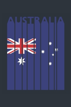 Vintage Australia Notebook - Australian Flag Writing Journal - Australia Gift for Australian Mom and Dad - Retro Australian Diary: Medium ... Diary, 110 page, Lined, 6x9 (15.2 x 22.9 cm)
