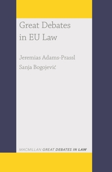 Paperback Great Debates in EU Law Book