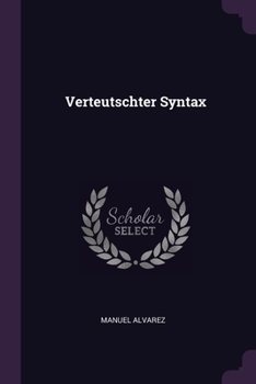Paperback Verteutschter Syntax Book