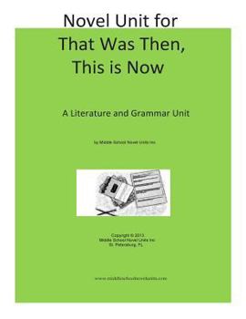 Paperback Novel Unit for That Was Then This is Now Book