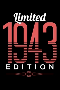 LIMITED 1943 EDITION: Dot Grid Journal, Diary, Notebook, 6x9 inches with 120 Pages.