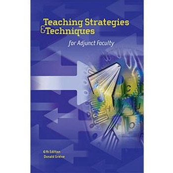 Paperback Teaching Strategies & Techniques for Adjunct Faculty Book
