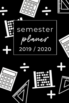 Semester Planer 2019 / 2020: A5 Coole Geschenkidee BLANKO zum Studium | Notizbuch für Studenten | Studienbeginn | Erstes Semester | Pruefung | Geburtstag | Terminkalender (German Edition)