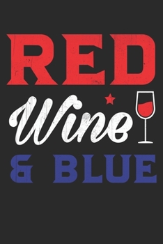Paperback red wine and blue: Lined journal paperback notebook 100 page, gift journal/agenda/notebook to write, great gift, 6 x 9 Notebook Book