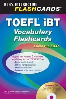 Paperback TOEFL Ibt Vocabulary Flashcard Book W/ Audio CD [With CDROM] Book