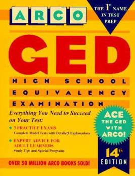 Paperback Arco Preparation for the GED: High School Equivalency Examination Book