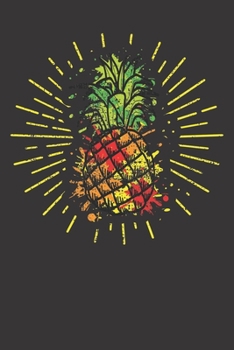 Paperback Notebook: Pineapple College Ruled 6x9 120 Pages Book