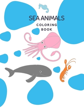 Paperback Sea animals: coloring book