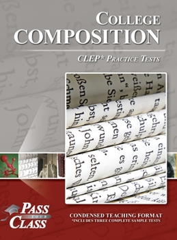 Hardcover College Composition Practice Tests Book