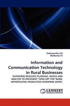 Paperback Information and Communication Technology in Rural Businesses Book