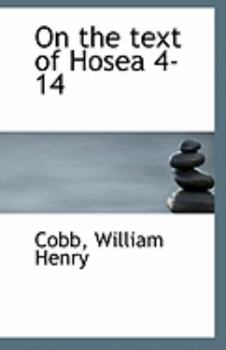 On the Text of Hosea 4-14