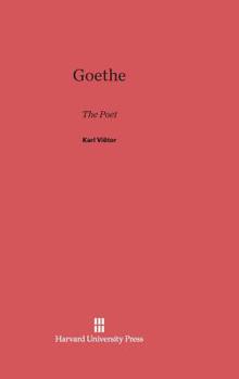 Hardcover Goethe: The Poet Book