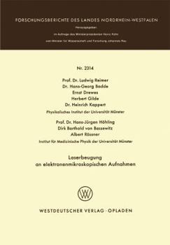 Paperback Laserbeugung an Elektronenmikroskopischen Aufnahmen [German] Book