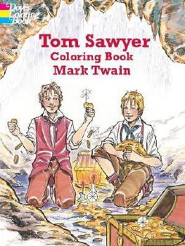 Paperback Tom Sawyer Coloring Book