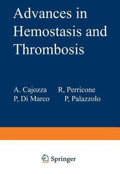 Paperback Advances in Hemostasis and Thrombosis Book