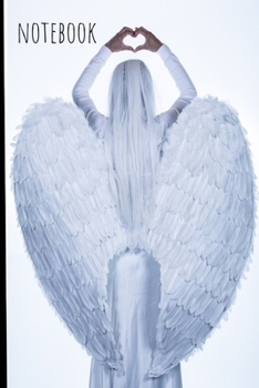 Notebook : Angel Wings Spell Pagan Book Notepad Notebook Composition and Journal Gratitude Dot Diary