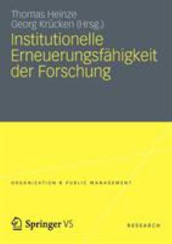 Institutionelle Erneuerungsfahigkeit Der Forschung