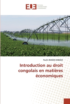 Paperback Introduction au droit congolais en matières économiques [French] Book