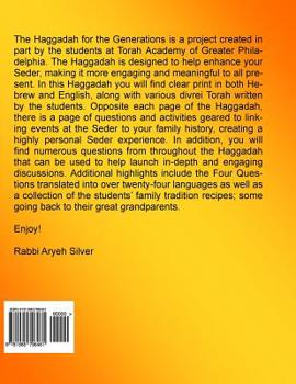 The Haggadah for the Generations 2018: Connecting the Seder to your family's history
