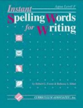 Paperback Instant Spelling Words for Writing Aqua Level Book