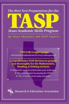 Paperback Tasp -- The Best Test Preparation for the Texas Academic Skills Program Book