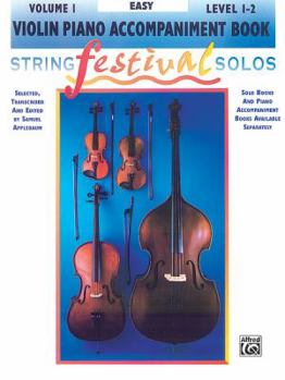 Paperback String Festival Solos, Vol 1: Violin Piano Acc. Book
