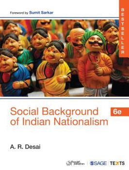 Paperback Social Background of Indian Nationalism Book