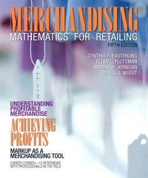Paperback Merchandising Mathematics for Retailing Book