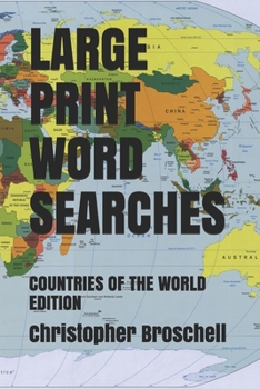 Paperback Large Print Word Searches: Countries of the World Edition Book