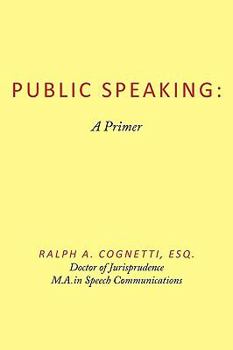 Paperback Public Speaking: A Primer Book