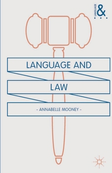 Paperback Language and Law Book