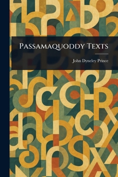 Paperback Passamaquoddy Texts Book