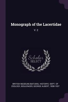 Paperback Monograph of the Lacertidae: V. 2 Book