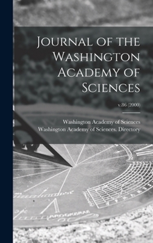 Hardcover Journal of the Washington Academy of Sciences; v.86 (2000) Book