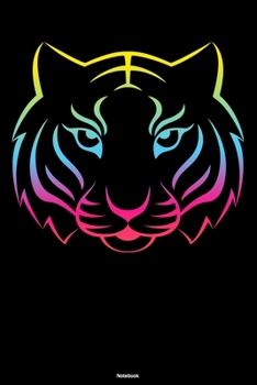 Notebook: Colorful Tiger Wildlife Design Journal Predator Beast Style Composition Book Big Cat Animal Love Gift