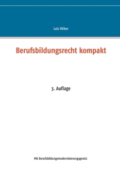 Paperback Berufsbildungsrecht kompakt: 4. Auflage [German] Book