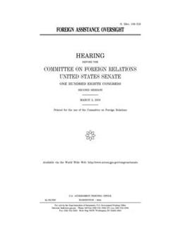 Foreign assistance oversight