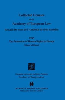 Hardcover Collected Courses of the Academy of European Law 1995 Vol. VI - 2 Book