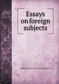 Paperback Essays on foreign subjects Book