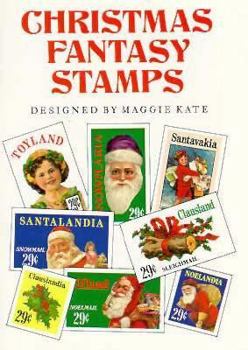 Paperback Christmas Fantasy Stamps: 49 Full-Color Pressure-Sensitive Stickers Book