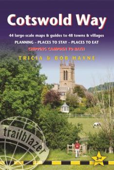 Paperback Cotswold Way: 44 Large-Scale Walking Maps & Guides to 48 Towns and Villages Planning, Places to Stay, Places to Eat - Chipping Campd Book