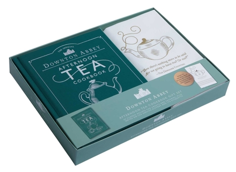 Paperback The Official Downton Abbey Afternoon Tea Cookbook Gift Set [Book ] Tea Towel] Book